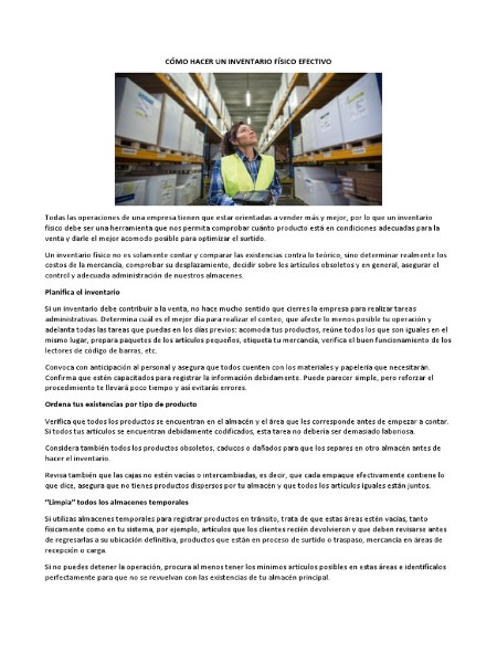 El Poder del Formato para Hacer Inventario Físico: Precisión, Eficiencia y Control