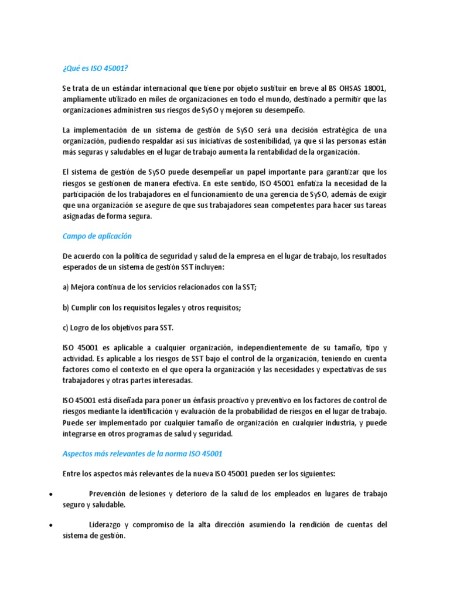ISO 45001: Tu Guía Definitiva para un Lugar de Trabajo Seguro y Saludable
